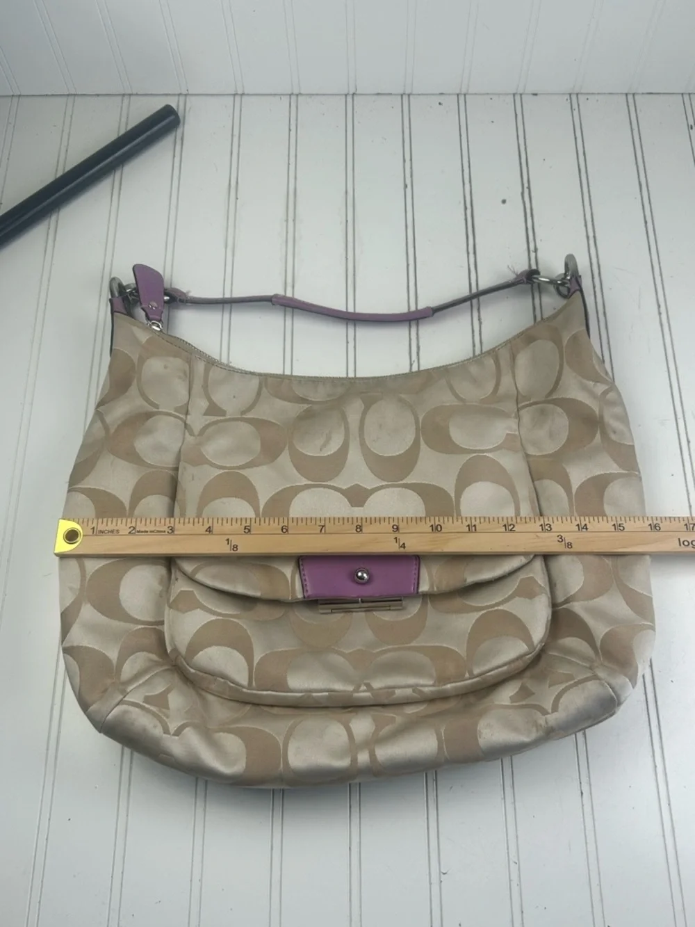 Coach Kristin Hobo Bag Signature C Monogram Vintage Y2K Shoulder Bag - Picture 10 of 16